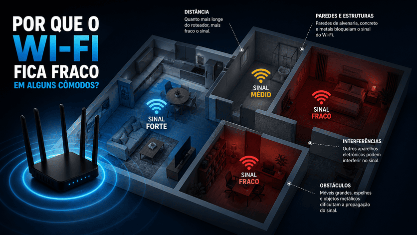 melhorar o sinal do Wi-Fi