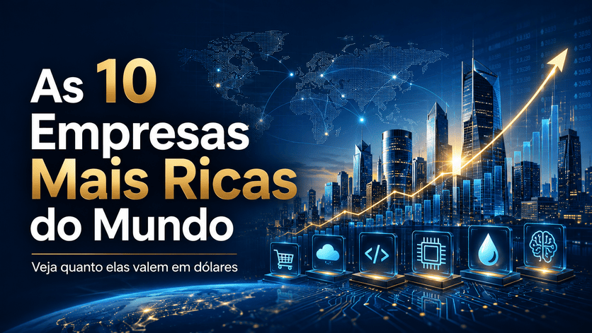 As 10 empresas mais ricas do mundo em 2026: quanto elas valem